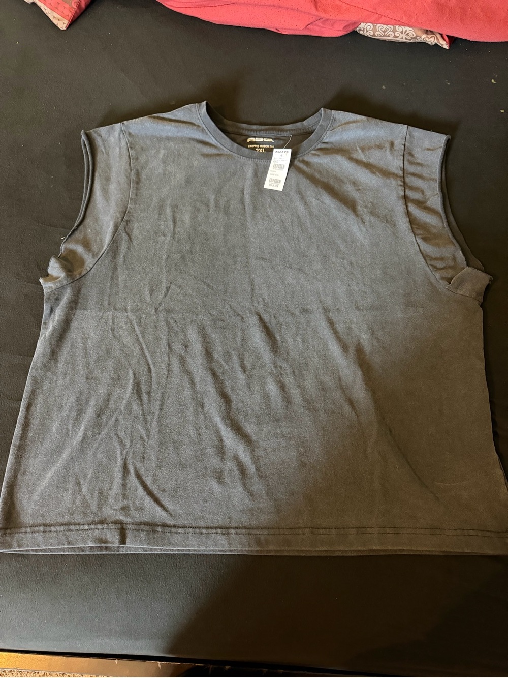 Sleeveless Crewneck cropped Top - Black